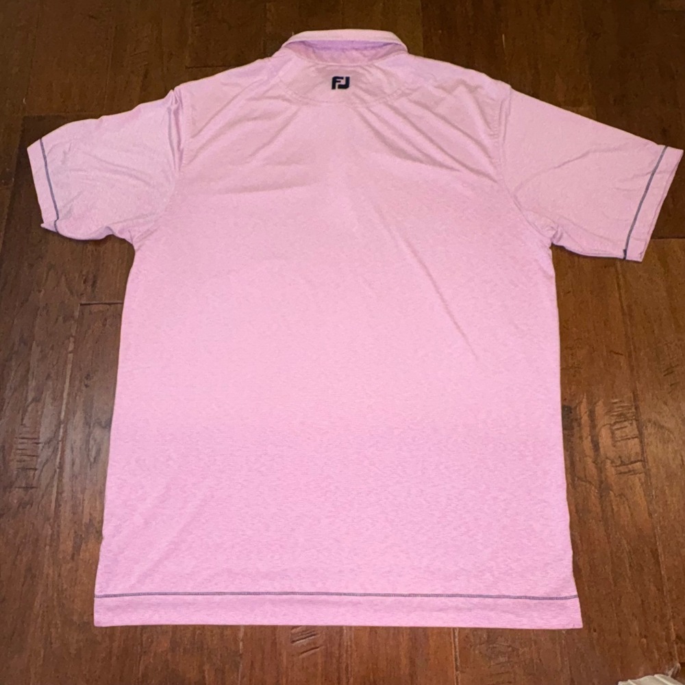 Men's FootJoy Pink Heather‎ Stretch Fabric Polo Large. No Logos - Picture 3 of 7